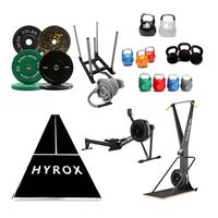 Equipo de Entrenamiento HYROX, Máquina de Remo HYROX, Trineo, Caminadora No Motorizada, Soporte de Entrenamiento Integral para Crossfit