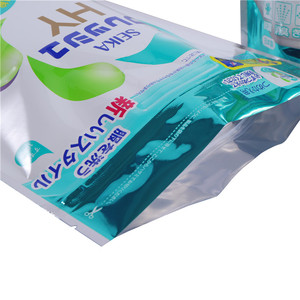 Pochette à fermeture éclair personnalisable en plastique composite laminé (OPP/CPP/VMPET/<span class=keywords><strong>AL</strong></span>/PA/PE) imprimée pour emballage cadeau de produits capillaires et de soins corporels - Product Image 3