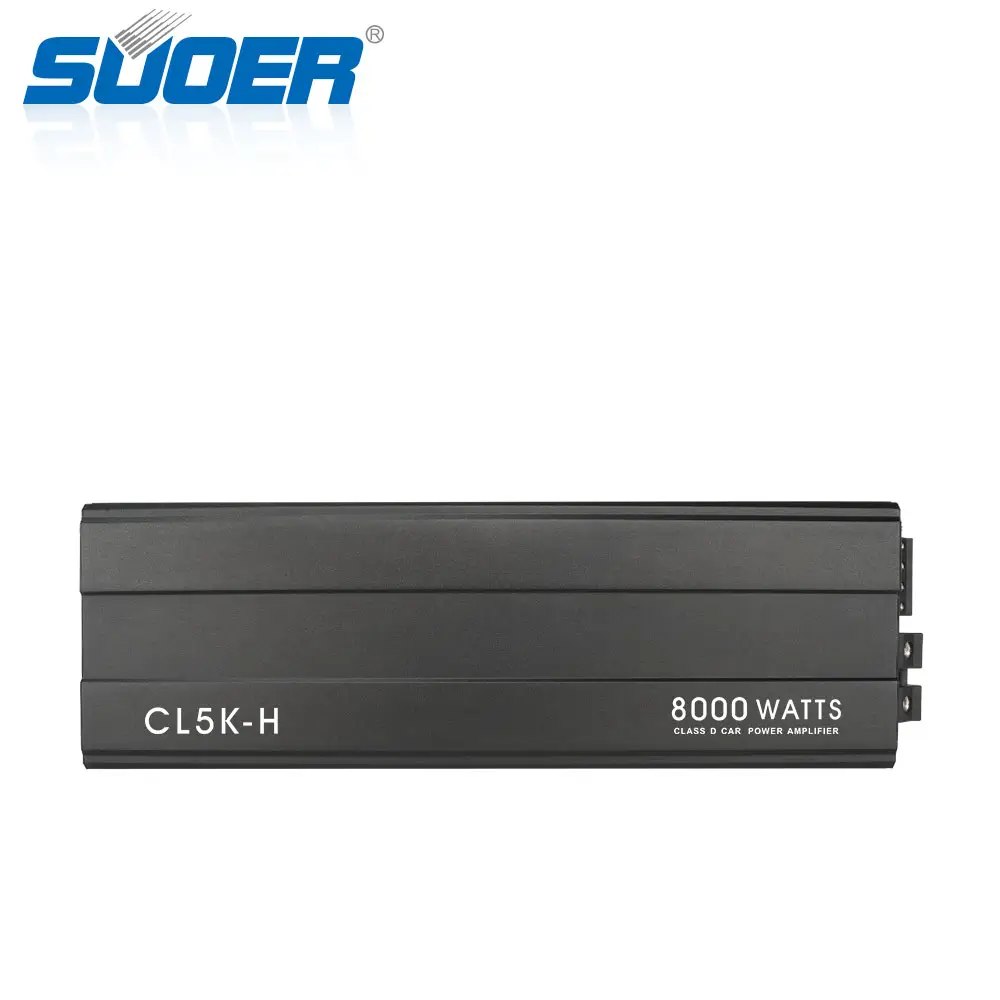 Suoer CL-5K Series 10000/8000/5000/3000 Watt Class D Car Audio Amplifier Waterproof HiFi Sound System with Auto Music Feature
