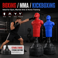 Mannequin de boxe autoportant en gros, sac de frappe en forme de corps humain pour entraînement MMA et kickboxing avec base stable