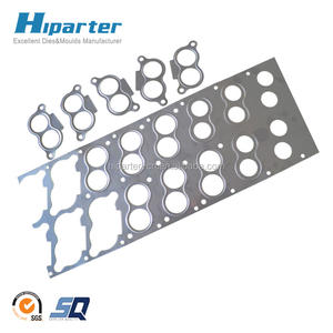 Hiparter Automático de Acero Inoxidable 301, Matriz de Estampado <span class=keywords><strong>para</strong></span> Juntas de Colector de Admisión y Escape Interno y Juntas de Culata, Multiestación - Product Image 1