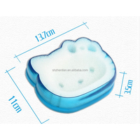 Dessin animé mignon Animal forme naturelle bois Cellulose naturel luffa salle de bain accessoire boîte à savon éponge savon filtre porte-vaisselle