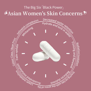 คอลลาเจนกลูต้าพลัสวิตามินซีสารต้านอนุมูลอิสระกลูตาไธโอนแคปซูลเพื่อความงามเพื่อผิวขาวผลิตฉลากตามสั่ง - Product Image 3