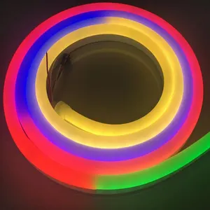 DMX color blanco RGBW 0612mm Smart Pixel direccionable Rgb Led Ultra Thin Neon Flexible Rope Light Led Neon Strip