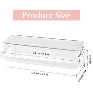 ภาชนะบรรจุอาหารทรงสี่เหลี่ยมผืนผ้าแบบใช้แล้วทิ้งกล่องพลาสติกใส่ขนมหวานพร้อมฝาปิดใสสำหรับคุกกี้เบเกอรี่สตรอเบอร์รี่ - Product Image 3