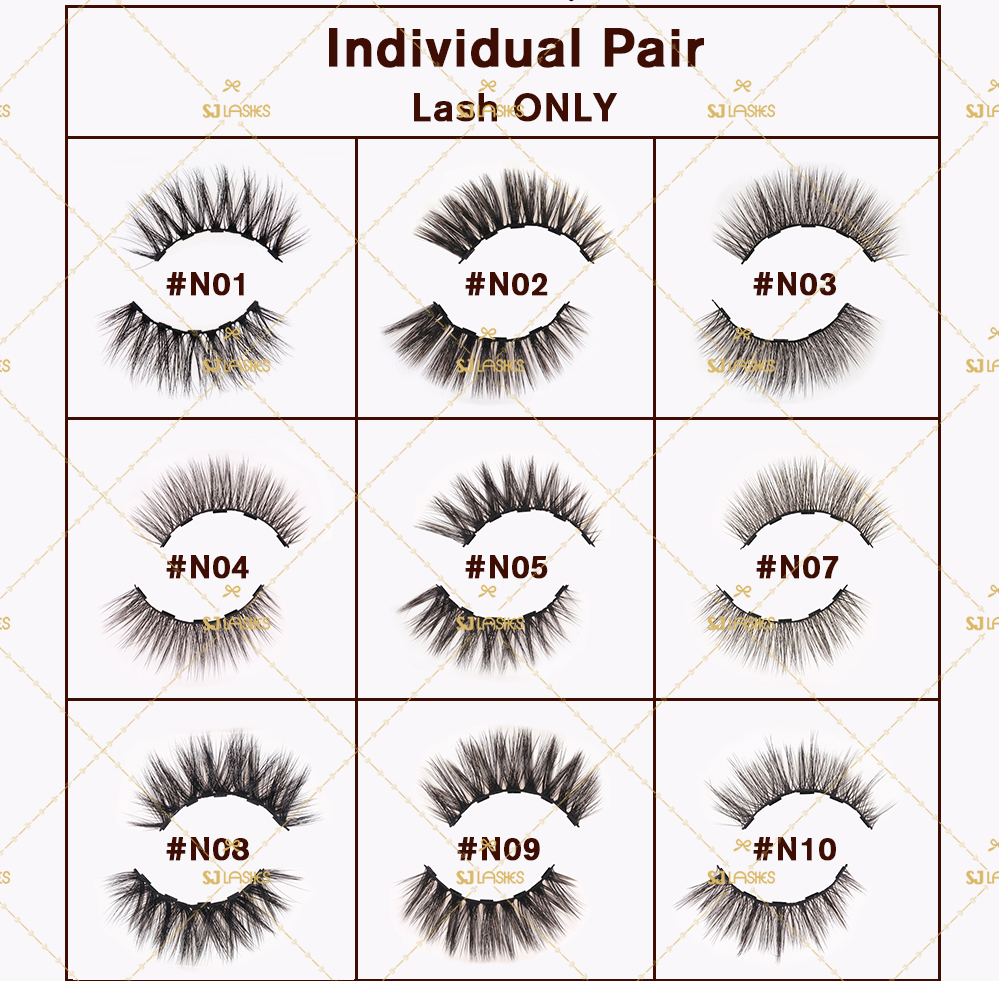 5 aimants Faux vison magnétique cils