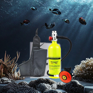 Taşınabilir yüksek basınçlı alüminyum 1L Mini tüplü dalış Sidemount hava tankı silindir şişe oksijen ekipmanları için 15-20 Mins dves - Product Image 3
