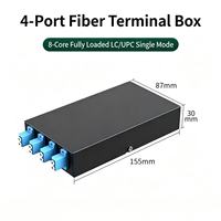 Caja de Distribución Óptica Rotatoria Mini ODF FTTH 1U/2U, Caja Terminal MPO de 4-12 Puertos, 24 Fibras LC/SC, Montaje en Rack, Caja de Distribución de Fibra Óptica de 48 Fibras