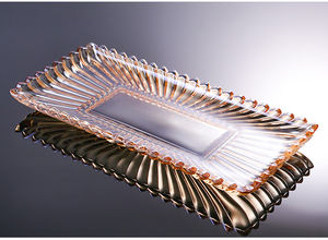 7321LPx Assiette rectangulaire de Noël transparente en cristal, vaisselle de service originale, assiettes décoratives pour <span class=keywords><strong>raisins</strong></span> - Product Image 5