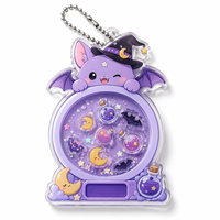 Porte-clés en acrylique transparent personnalisable avec personnage d'anime mignon pour lits à bascule, porte-clés en acrylique pour lits à bascule.