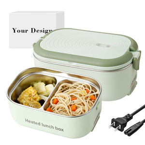 Lonchera Eléctrica con Tecnología de Tubo Calefactor, Lonchera con Calentamiento Rápido sin Mezclar Sabores, Calentador de Alimentos para el Hogar y la Oficina - Product Image 1
