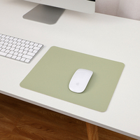Şeker renk Mouse Pad PU deri katı mousepad ofis oyun fare altlığı dizüstü bilgisayar için masaüstü bilgisayar 30x24cm su geçirmez