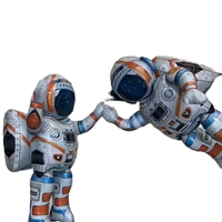 Decoración y Juguetes para Fiesta de Cumpleaños Infantil con Temática Espacial, Globos Inflables de Astronauta y Cohete