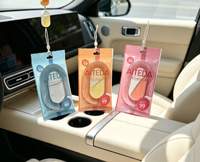 Désodorisant liquide pour voiture en plastique suspendu de qualité supérieure, parfum longue durée, applicable à plusieurs scènes