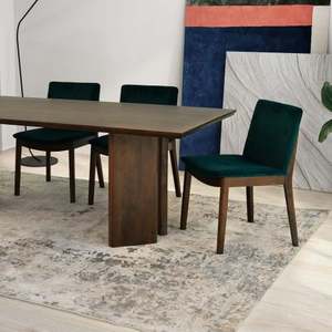 Modern Alden Solid Wood Eco-Friendly & Durable Dining <b>Table</b> for Living Room Bedroom Kitchen - Product Image 1