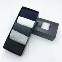 Chaussettes en boîte, chaussettes de ville classiques en coton pour hommes, avec logo personnalisé, chaussettes de travail de luxe en gros