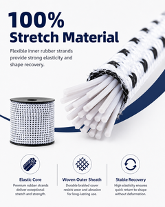 Cuerda Elástica de 1/8 Pulgadas (3mm) para Camiones, 260% de Elongación, Carga de Ruptura de 15kg, Longitud Personalizable - Product Image 4