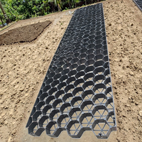 Dalles de stabilisation de sol pour allées en gravier, parkings, enclos équestres, stabilisateur de gravier et de terre, grille de stabilisation de sol en béton pour sorties de secours et aménagements verts