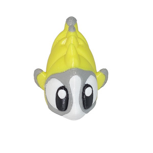 Modello di pesce pagliaccio stampato in 3D, altezza 4,3 cm, larghezza 2,8 cm, figurina decorativa per ornamento da scrivania per bambini - Product Image 2
