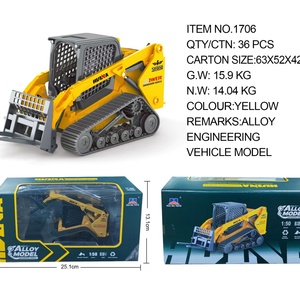 Mini véhicule de construction en métal moulé sous pression SJY-1706 1/50, camion chargeur de bois, jouet pour enfants - Product Image 5