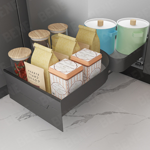 Accesorios Modernos para Gabinetes de Cocina: Caja de Almacenamiento Multifunción para Esquinas Ciegas con Sistema de Extracción de un Solo Movimiento - Sin Esfuerzo - Product Image 1
