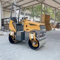 Compacteur vibrant hydraulique à double tambour de 0,3 à 3 tonnes, pour le compactage du sol, avec roulement, et rouleau compresseur routier compétitif