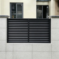 Clôture de jardin en aluminium de haute qualité, anti-rouille, imperméable, à lattes verticales, pour l'intimité, décorative, panneaux de clôture en aluminium pour l'extérieur