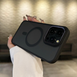 Matte Mờ Từ Trường Hợp Đối Với <span class=keywords><strong>iPhone</strong></span> 15 14 13 12 11 16 Pro Max Trường Hợp Đối Với Nam Châm Không Dây Sạc Máy Ảnh Bảo Vệ Trường Hợp - Product Image 6