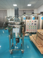 Mélangeur homogénéisateur industriel CE 150L avec enveloppe chauffante pour liquides, cuve de mélange pour la production de détergents et de savons