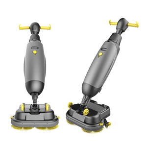 Machine de nettoyage de sols pliable sans fil double brosse de haute qualité pour petites surfaces - Product Image 1