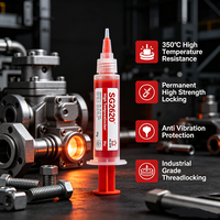 Colle anaérobie de verrouillage rouge SG2620 de qualité industrielle, adhésif de fixation de filetages haute température, performance équivalente