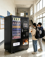 Distributeur automatique de snacks et de boissons 24h/24, sans personnel, avec écran tactile, pour centres commerciaux, campus, cinémas et stations-service