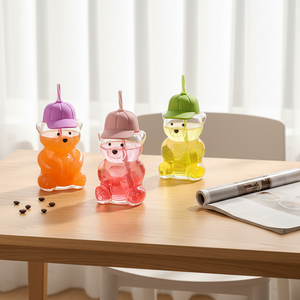 Verres à boire en forme d'ours en peluche au design classique, mignons et amusants, pour le café, le jus, le thé et le lait, pour une utilisation dans les restaurants - Product Image 5