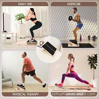 Planche inclinée portable en bois écologique personnalisable pour étirement des mollets et des chevilles, tabouret de pointe réglable pour usage domestique