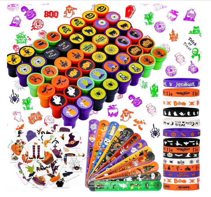 RICEDUO 36 Pieces Halloween Slap Bracelet For Kids, 12 Styles