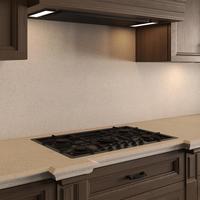KEJIA Armoire de cuisine classique en bois massif imperméable brun foncé avec détails sculptés Rénovation de villa de luxe
