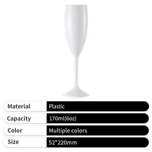 Superbes verres à vin en plastique pas chers, réutilisables, transparents, en vente - Product Image 2