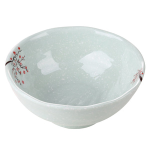 ชามราเมนญี่ปุ่นสีขาวลายดอกซากุระ ชามเมลามีนทนทานสำหรับใช้ในบ้าน - Product Image 1