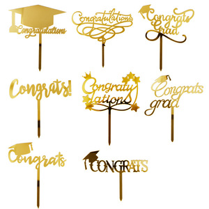 Adornos Acrílicos <span class=keywords><strong>para</strong></span> Pastel de Graduación, Decoración <span class=keywords><strong>para</strong></span> <span class=keywords><strong>Pasteles</strong></span> de Fiesta de Graduación, Adorno de Felicitación <span class=keywords><strong>para</strong></span> Pastel - Product Image 1