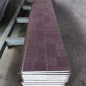 Paneles Decorativos Impermeables para Paredes, Paneles Sándwich de Plástico PU, Paneles de Revestimiento Tallados con Grano de <span class=keywords><strong>Madera</strong></span> 3D, Ligeros - Product Image 3