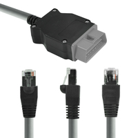 Gris para BMW ENET Cable actualizar datos ocultos ICOM codificación ECU programador coche diagnóstico Auto herramienta OBD OBD2 escáner