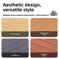 Plancher modulaire préfabriqué en composite bois-plastique traité pour plateforme de camping extérieure et support de tente