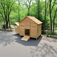Cage à poules en bois d'extérieur, grande taille, toutes saisons, utilisation multi-animaux, poulailler d'élevage