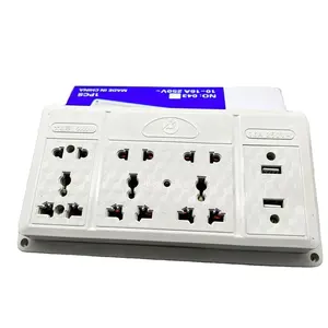 Wholesale customization Plate Electric 2 Pin 3 Pin Socket Universal Wall Socket Type C Usb Charger Outlets Socket