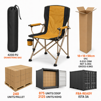 Chaises pliantes portables personnalisables multicolores pour la randonnée, les voyages, les pique-niques, la pêche, la plage, le camping et le jardin