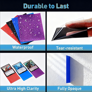 Protections de cartes écologiques à texture mate, sans PVC, au toucher doux et confortable, pochettes pour cartes de baseball et de basketball - Product Image 5