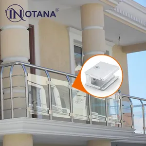 铝型材厂家直销铝扶手零件用于室外玻璃阳台栏杆玻璃夹