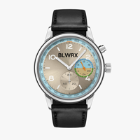 Montre de plongée automatique - Étanche 100 m en acier inoxydable avec cadran lumineux unique Montre de plongée pour homme personnalisable
