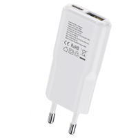 Cargador de Pared Plano USB C, Enchufe Europeo de 20 W, Cargadores y Adaptadores de Viaje Ultrafinos y Rápidos, Cargadores PD QC 3.0 GaN para Teléfono Móvil