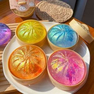 Meilleures ventes : Squishies Taba anti-stress, grands, arc-en-ciel, scintillants, souriants, en forme de boulettes et de pains Bao, boîte mystère - Product Image 3